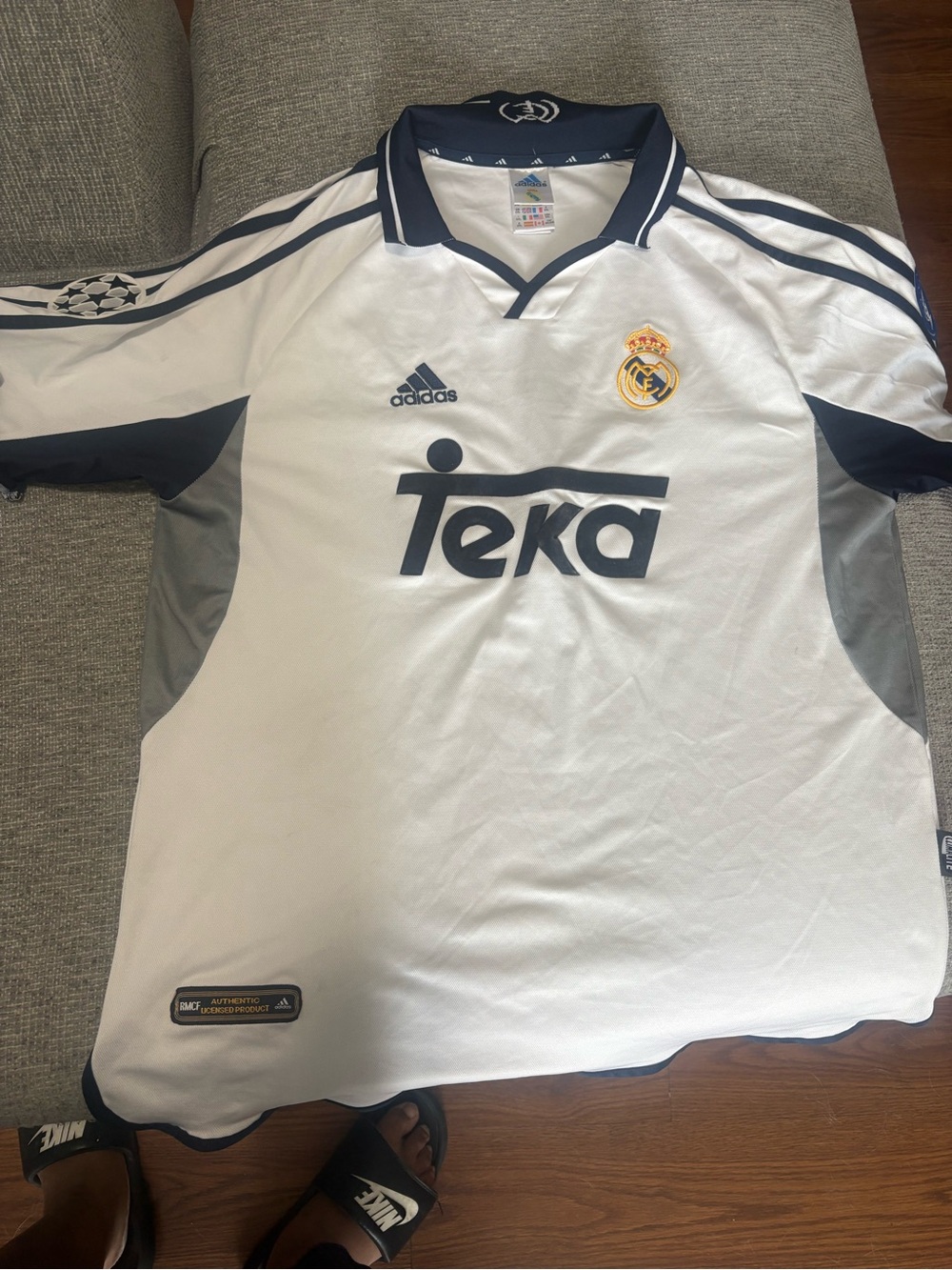 Adidas Real Madrid 1999 Home Jersey XXL White Teka Retro Soccer Shirt New